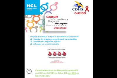 Consultations CeGIDD au CDHS de Givors